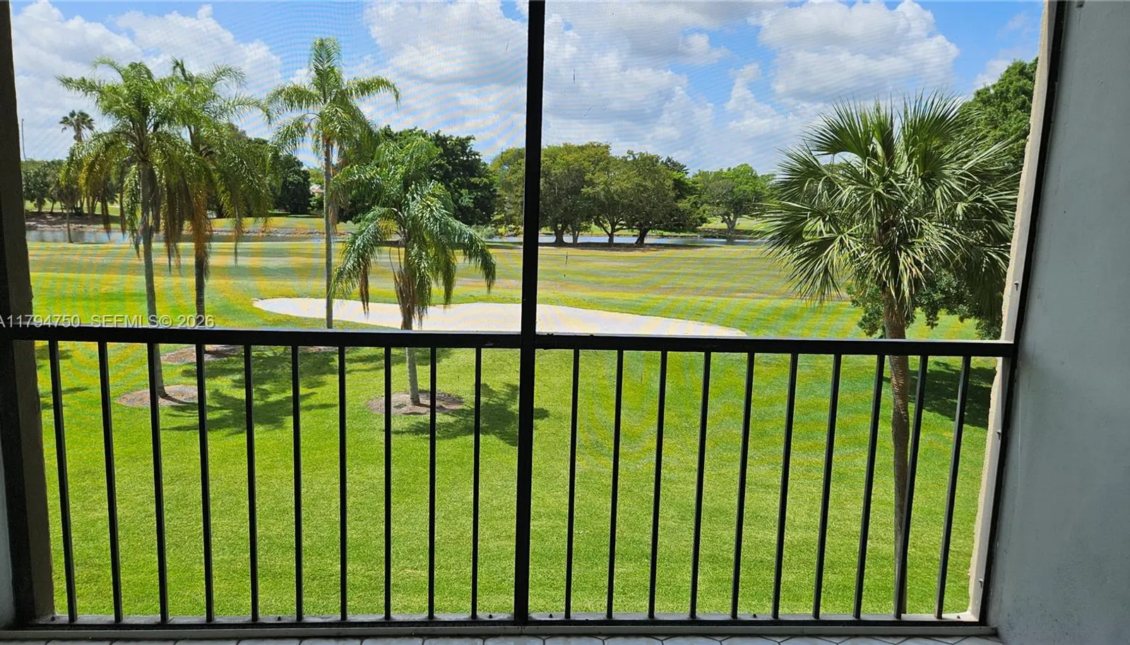 Golf Course view from living room