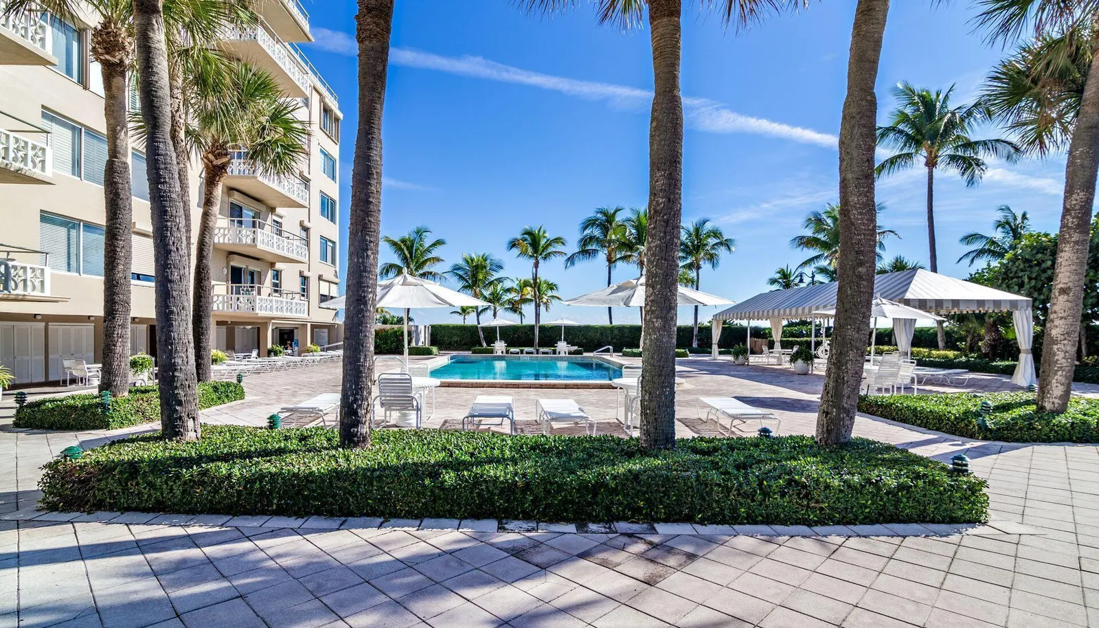View of pool area